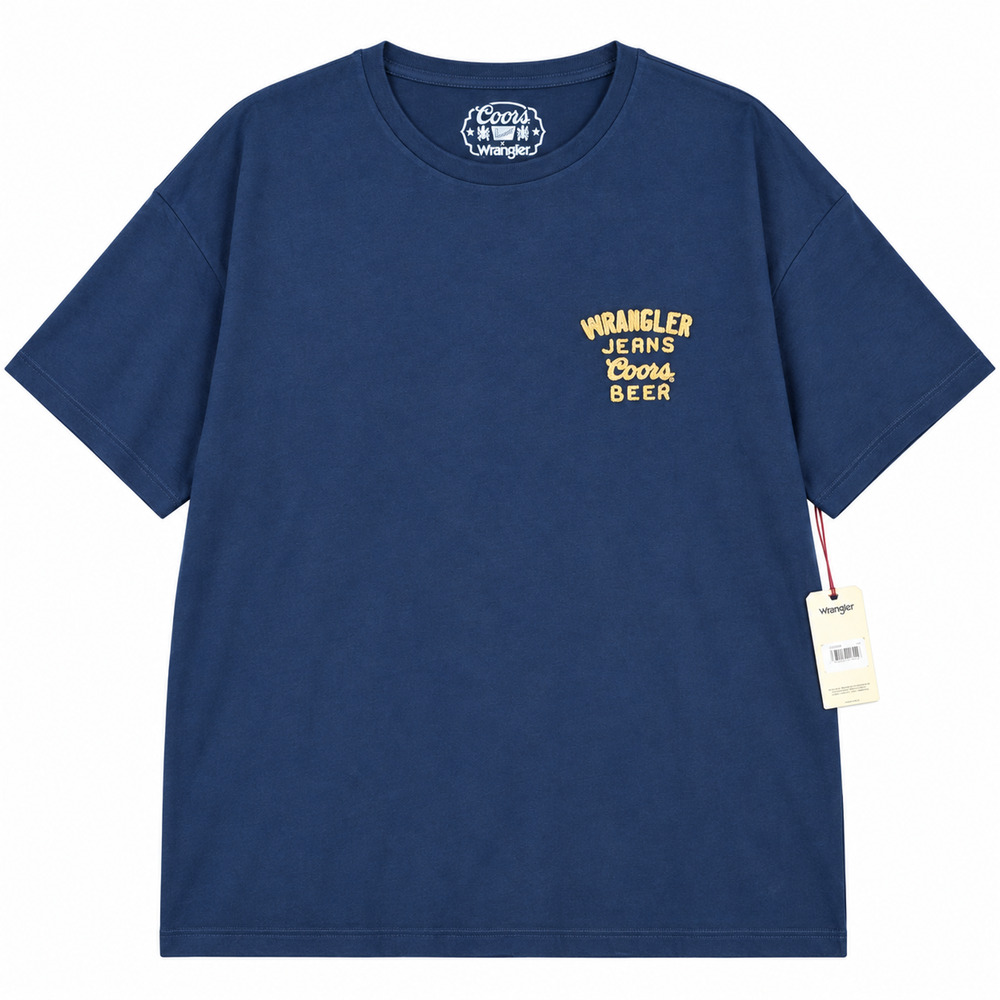 Wrangler Coors Beer Graphic T-Shirt Mens XL Navy Short Sleeve Logo Tee NWT